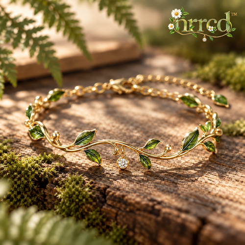 nrrcd™ Forest Vine Green Leaf Bracelet — hero product view