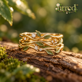 nrrcd™ Twining Forest Vine Stacking Ring Set — hero product view