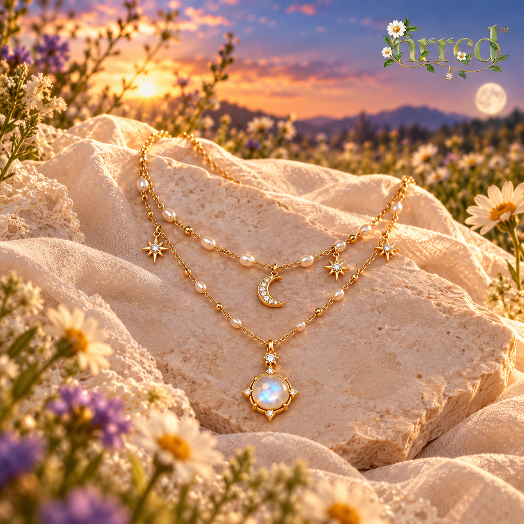 nrrcd™ Starlit Meadow Layered Celestial Necklace — hero product view