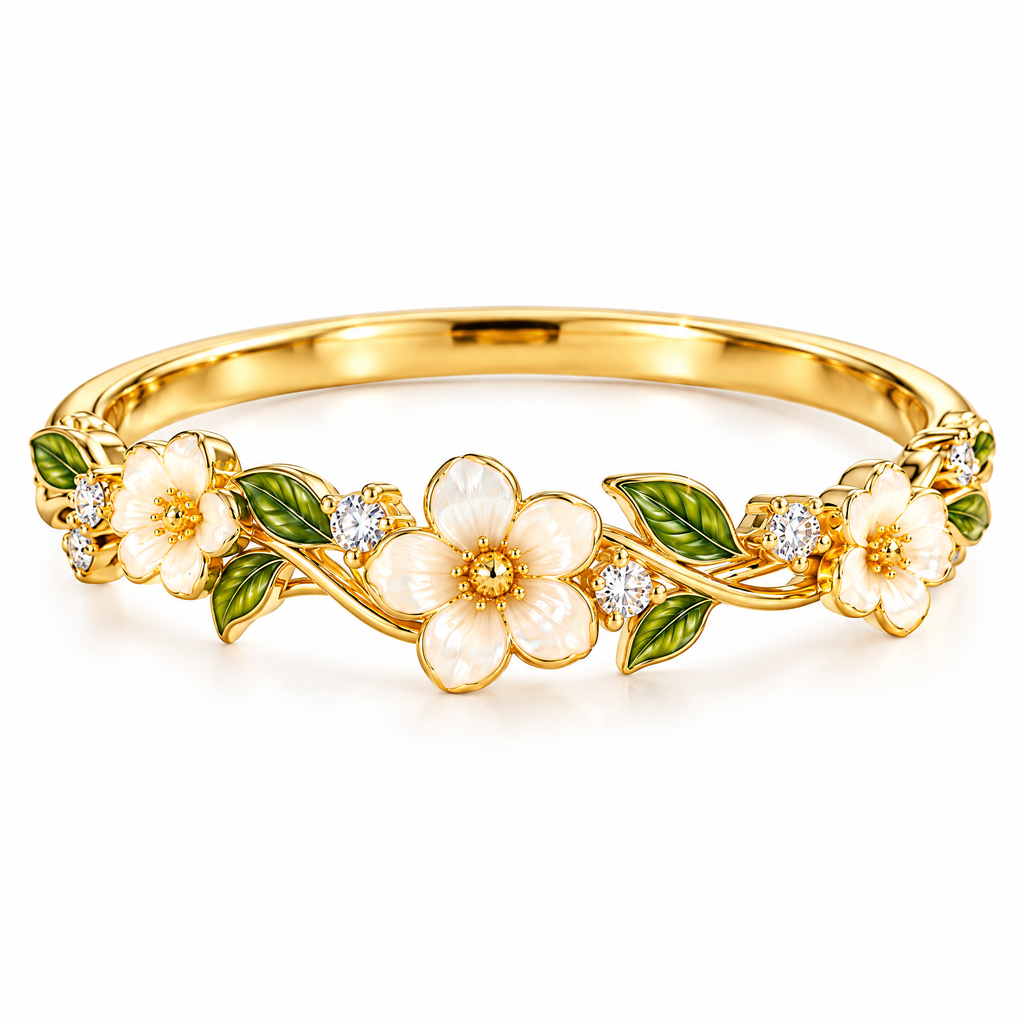 nrrcd™ Meadow Vine Floral Ring — clean product view